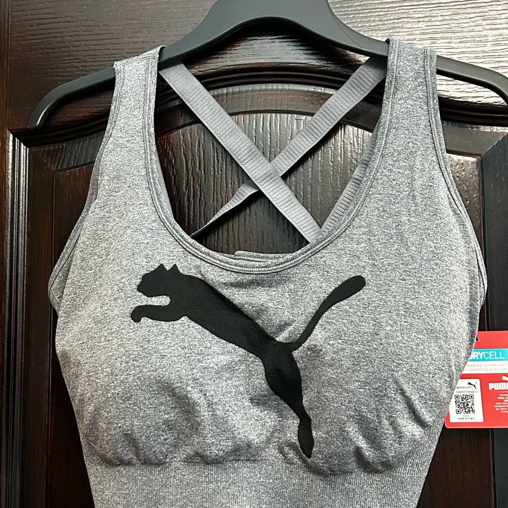 Women’s Puma Dark Grey Sports Bra Size 1X